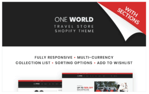One World - Travel Store Shopify Theme