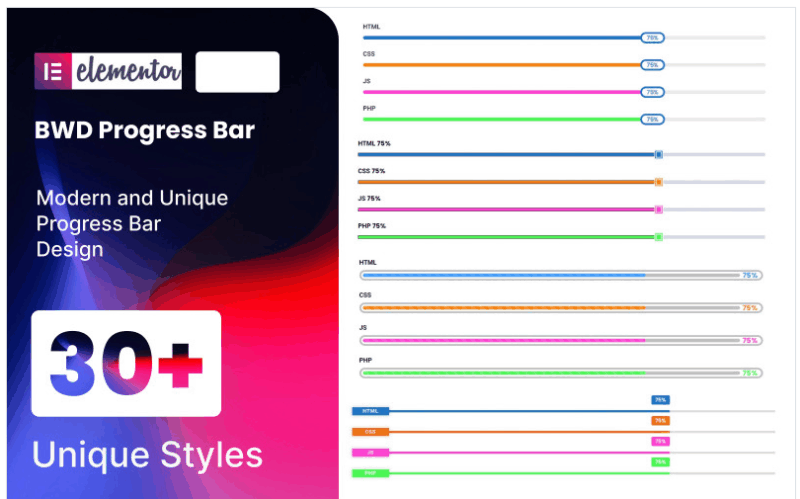 Progress Bar WordPress Plugin For Elementor