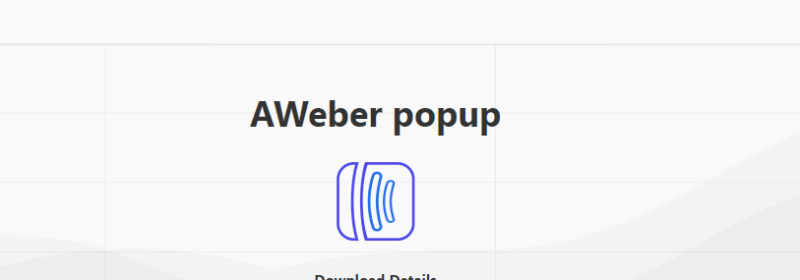 Popup Builder – AWeber 3.2